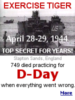 The secret dress rehearsal in England for D-Day turned deadly when machine guns firing overhead started to sink in the sand, and then came the ambush by German E-boats.
